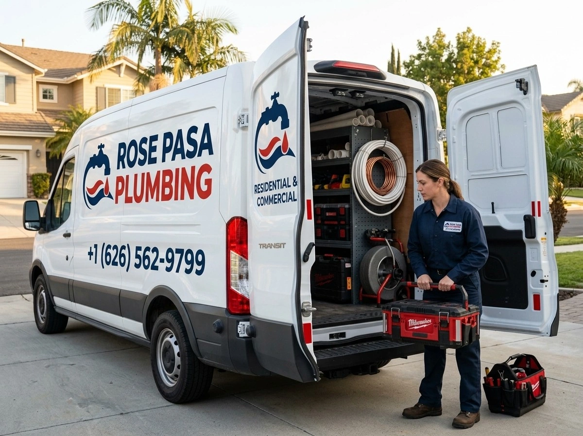 Fully Equipped Emergency Response Fleet Rose Pasa Plumbing Pasadena CA
