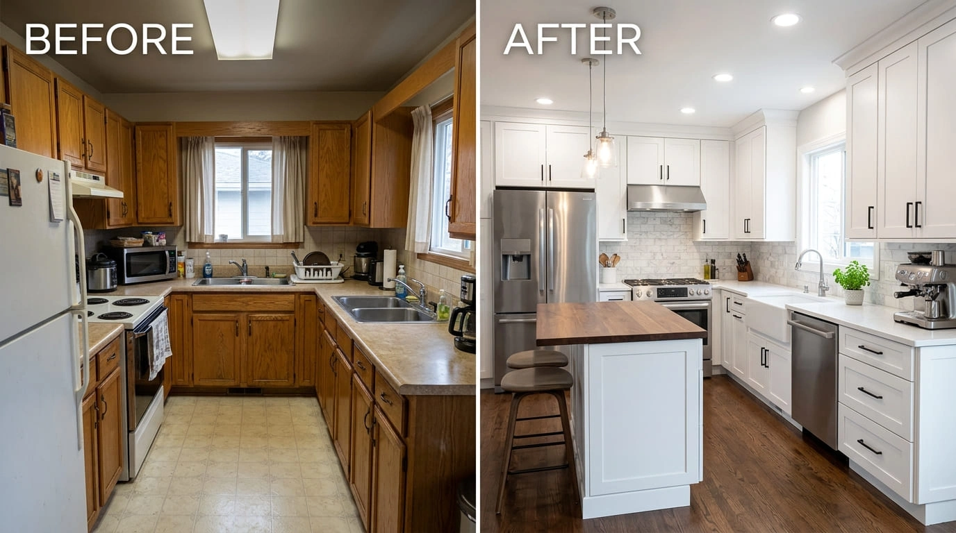 Kitchen Remodeling Before and After Rose Pasa Plumbing Pasadena CA